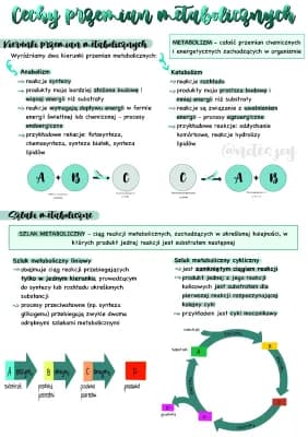 Know Cechy przemian metabolicznych - matabolizm  thumbnail