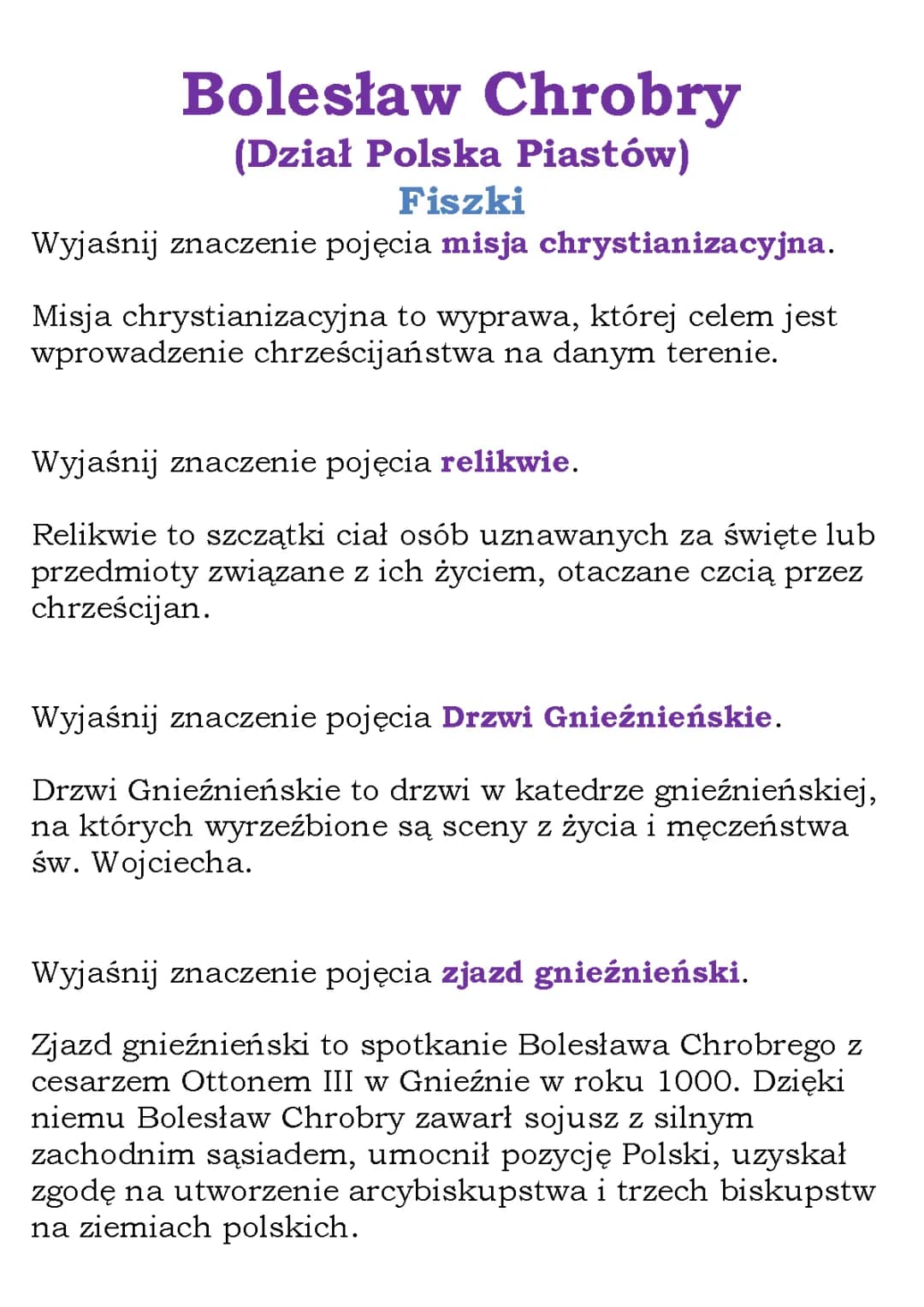 Koronacja Bolesława Chrobrego, Zjazd Gnieźnieński i Święty Wojciech - Historia Polski Dla Dzieci