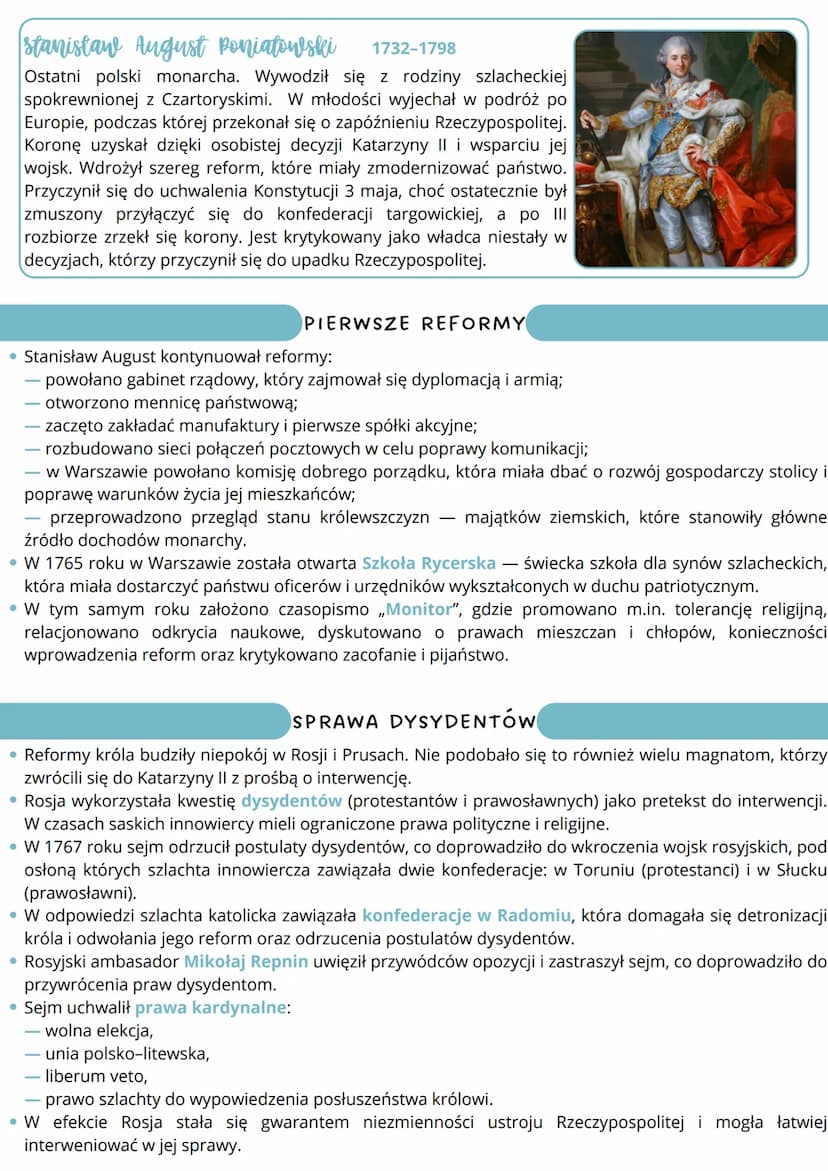 --- OCR Start ---
• Niechęć szlachty do Rosji budziły:
KONFEDERACJA BARSKA
narzucone równouprawnienie dysydentów,
uległość króla wobec carsk