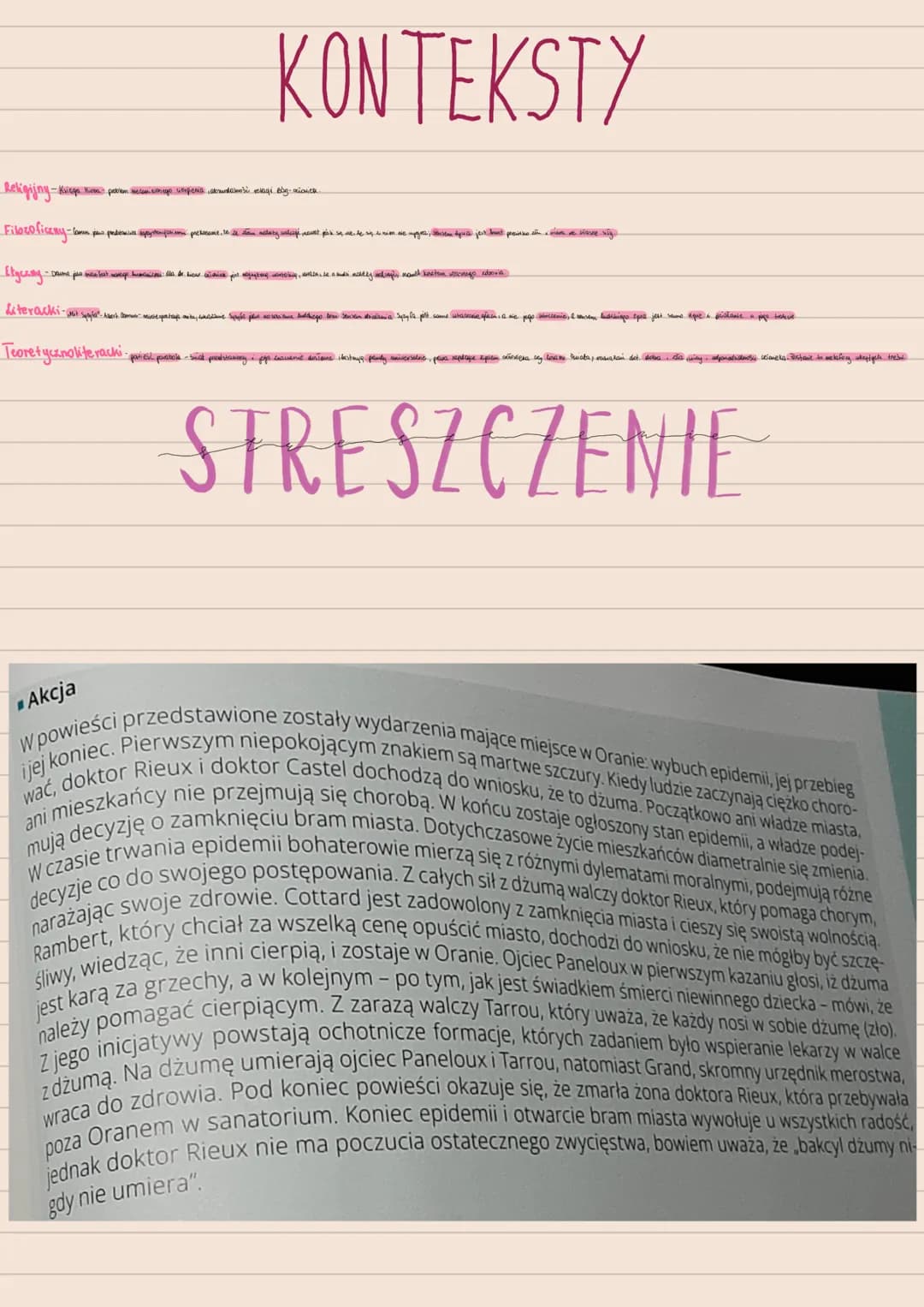 Dżuma - Bohaterowie, Streszczenie, i Życie w Cierpieniu