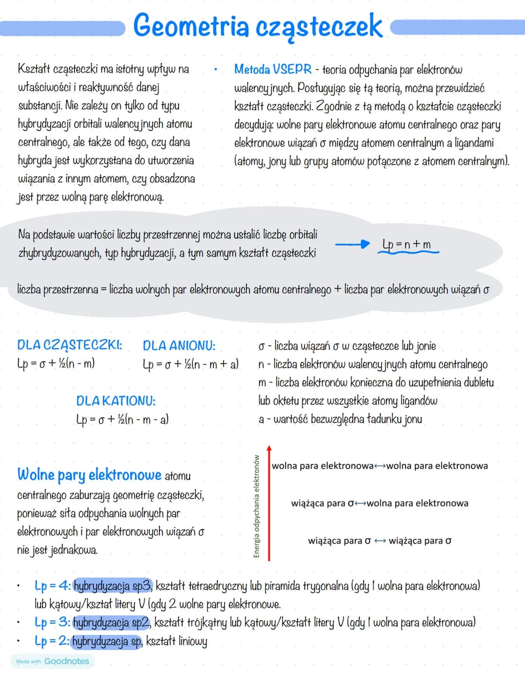 •
Hybrydyzacja orbitali atomowych
Hybrydyzacja - "wymieszanie" orbitali atomowych prowadzące do utworzenia nowych orbitali.
Nowe powstate or