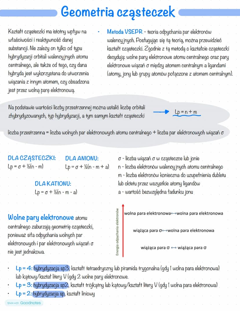 •
Hybrydyzacja orbitali atomowych
Hybrydyzacja - "wymieszanie" orbitali atomowych prowadzące do utworzenia nowych orbitali.
Nowe powstate or