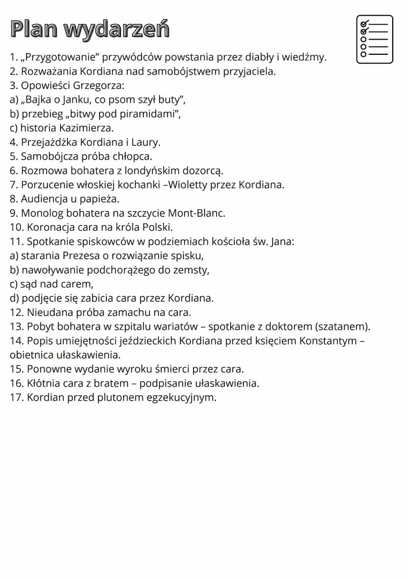 KORDIAN JULIUSZ SŁOWACKI
Geneza
Od 1831 r. Juliusz Słowacki przebywał na emigracji. Opuścił ojczyznę ze względu na
ważną misję dyplomatyczną