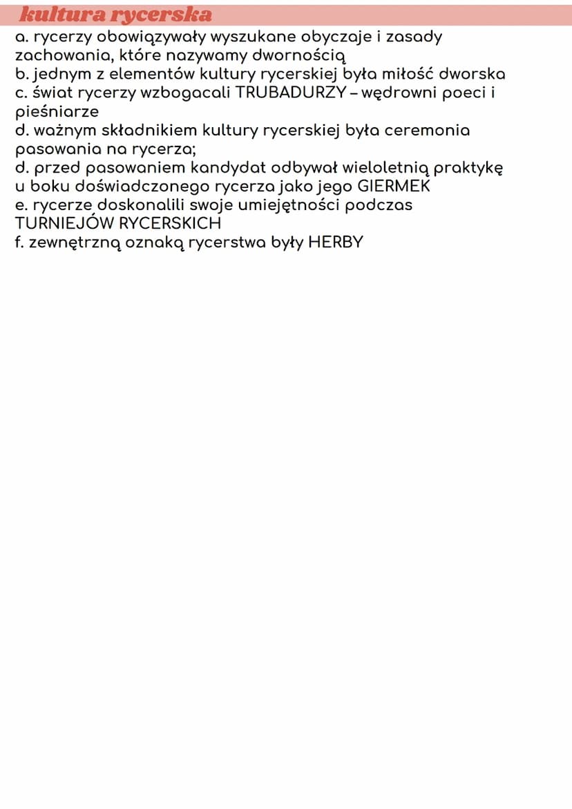 feudalizm
przemiany społeczne we wczesnym średniowieczu
a. upadek miast i nawrót do gospodarki wiejskiej
b. integracja ludności romańskiej i