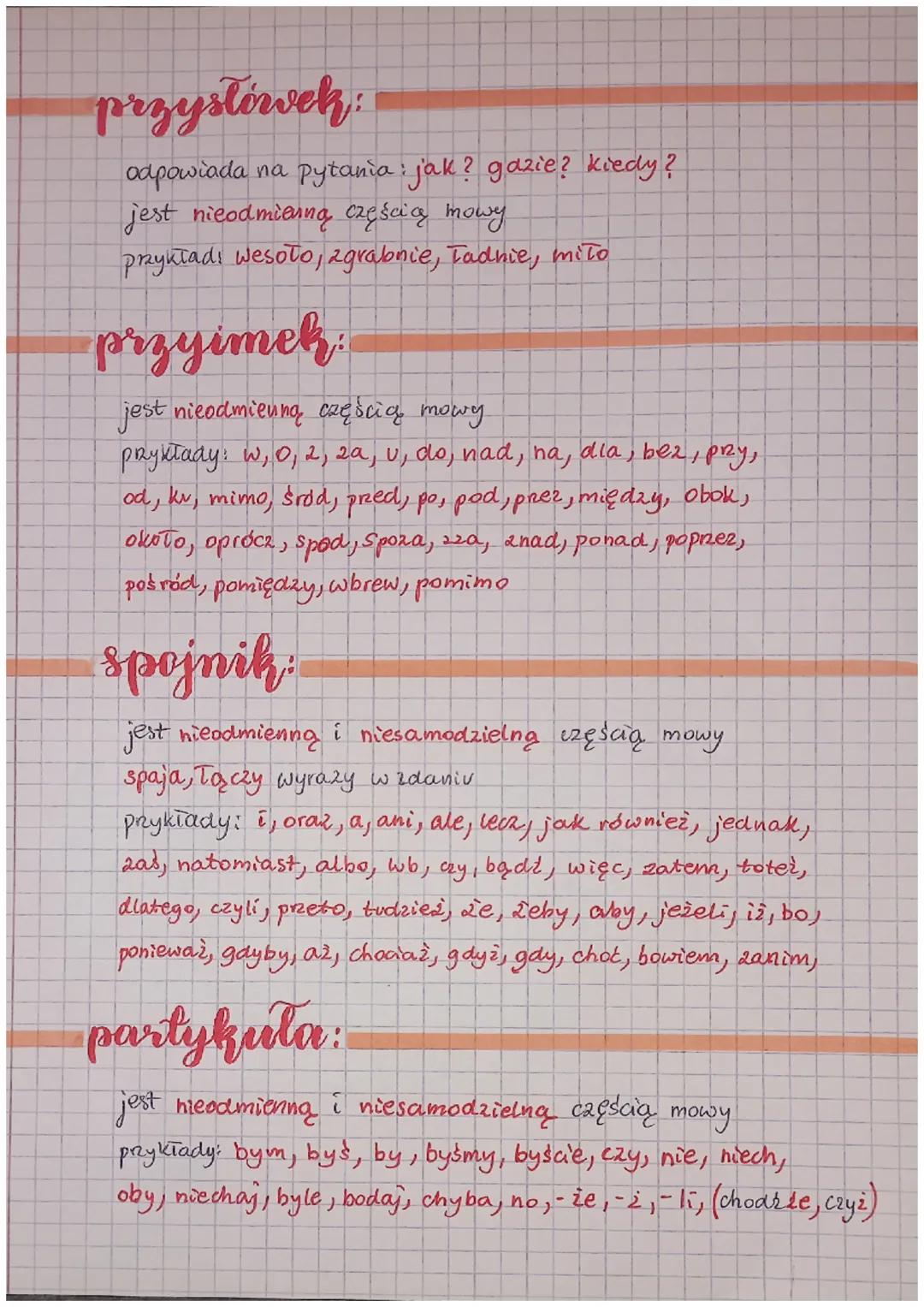 części mowy.
czasownik:
odpowiada na pytania: Co robi?, co się 2 nim dzieje?
jest odmienną częścią mowy.
odmienia się przez osoby, licaby, c