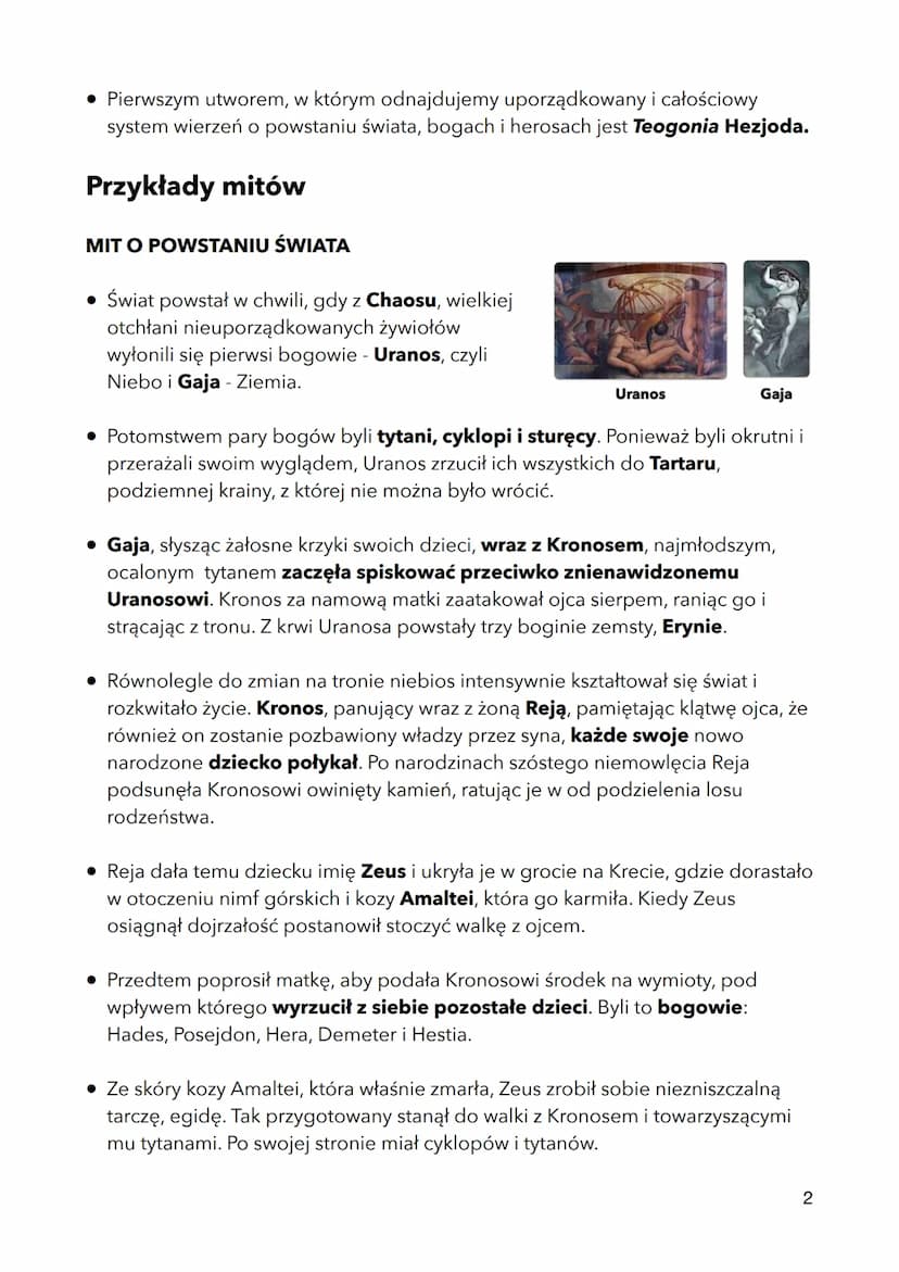 Antyle
Mit: definicja, rodzaje i funkcje
• MIT - opowieść, która wyraża i organizuje wierzenia danej społeczności,
opowiada zwłaszcza o pocz