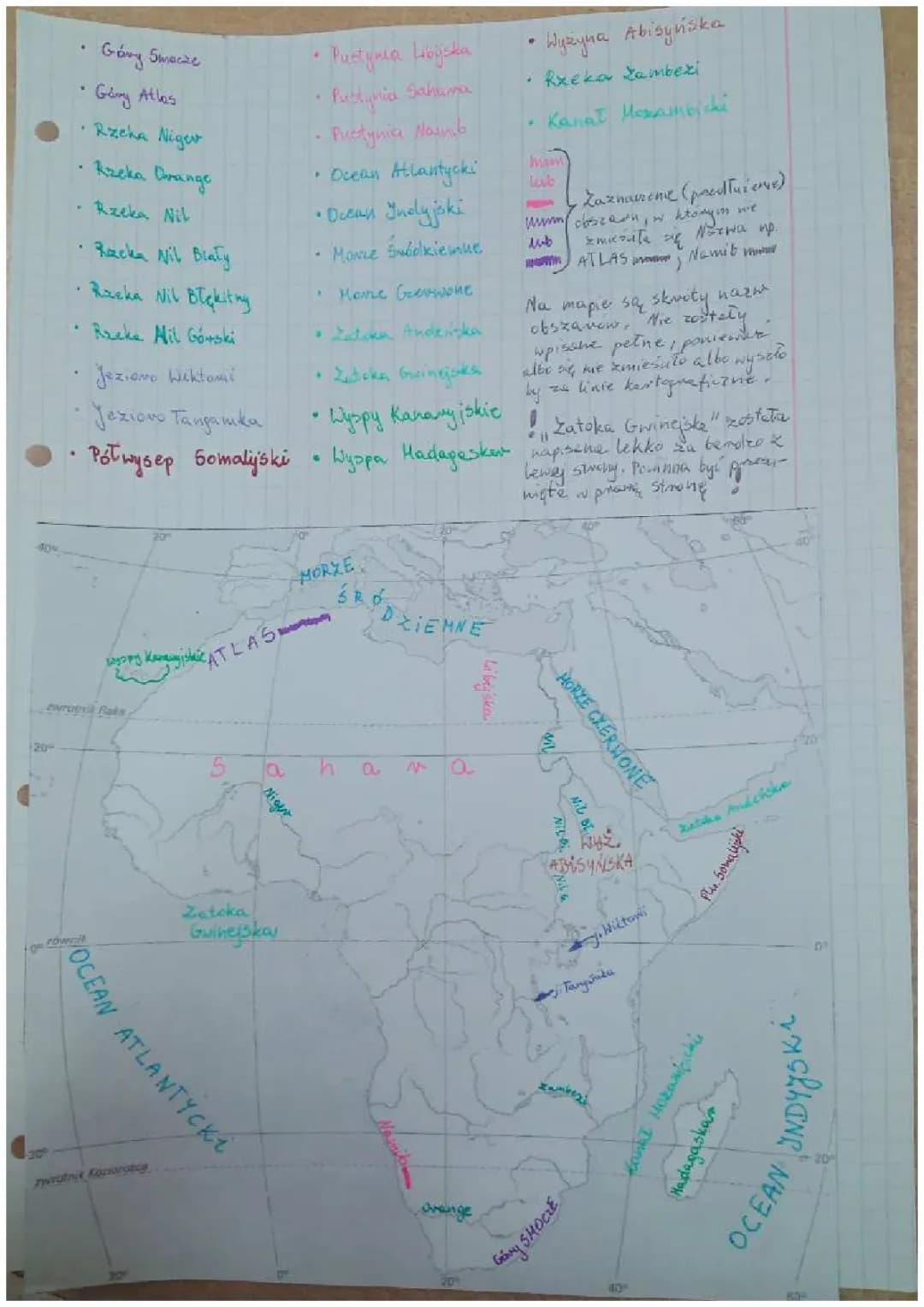 Mapa Afryki 