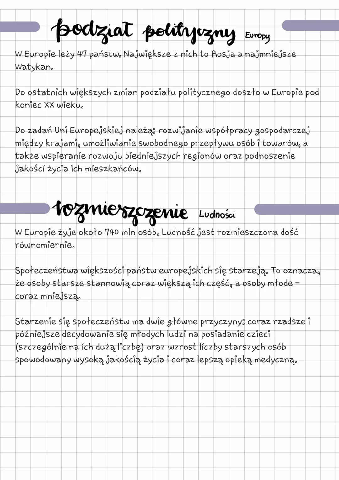 podział polityczny Europy
w Europie leży 47 państw. Największe z nich to Rosja a najmniejsze
Watykan.
Do ostatnich większych zmian podziału 