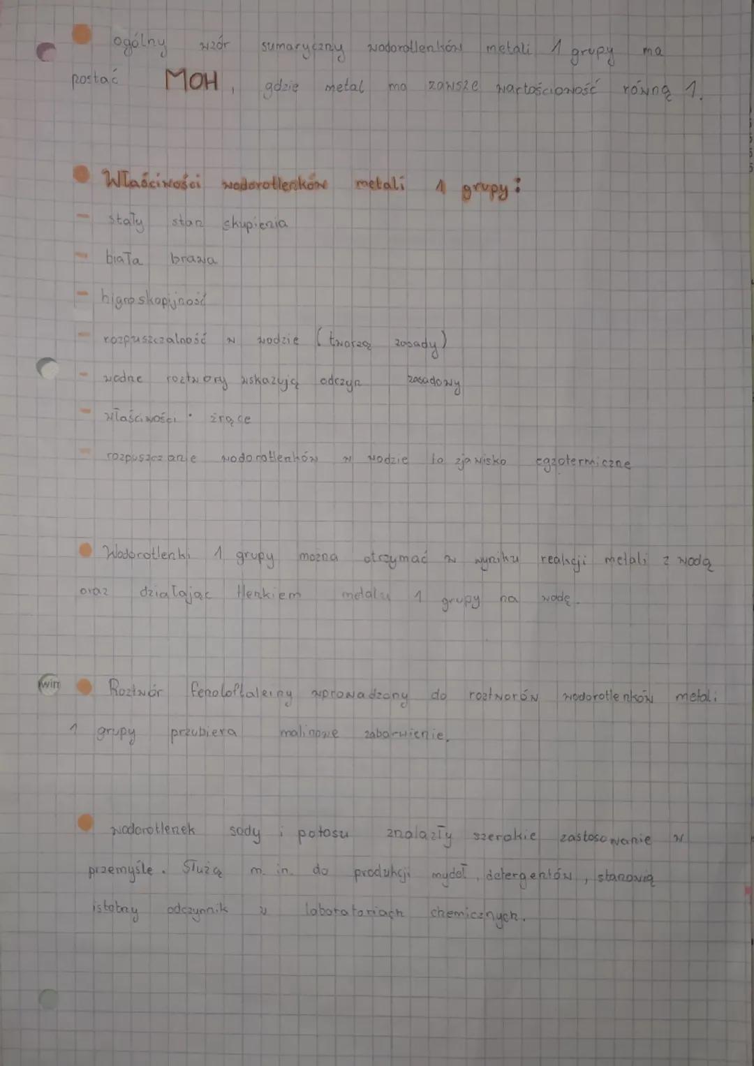 reakcja metalu
• reakcja tlenku metalu
3
2
To
tyki
1 grupy
metody otrzymywania
tlenek metalu
2 Li
grupy
reakcja Nymiary, otrzymany produkt j