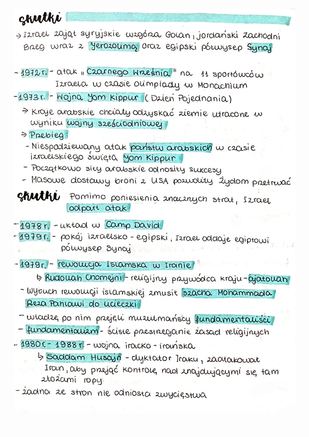 
<h2 id="krtkanotatka">Krótka notatka</h2>
<p>W 1947 r. doszło do podziału Palestyny na część arabską i żydowską, a w 1948 r. powstało państ