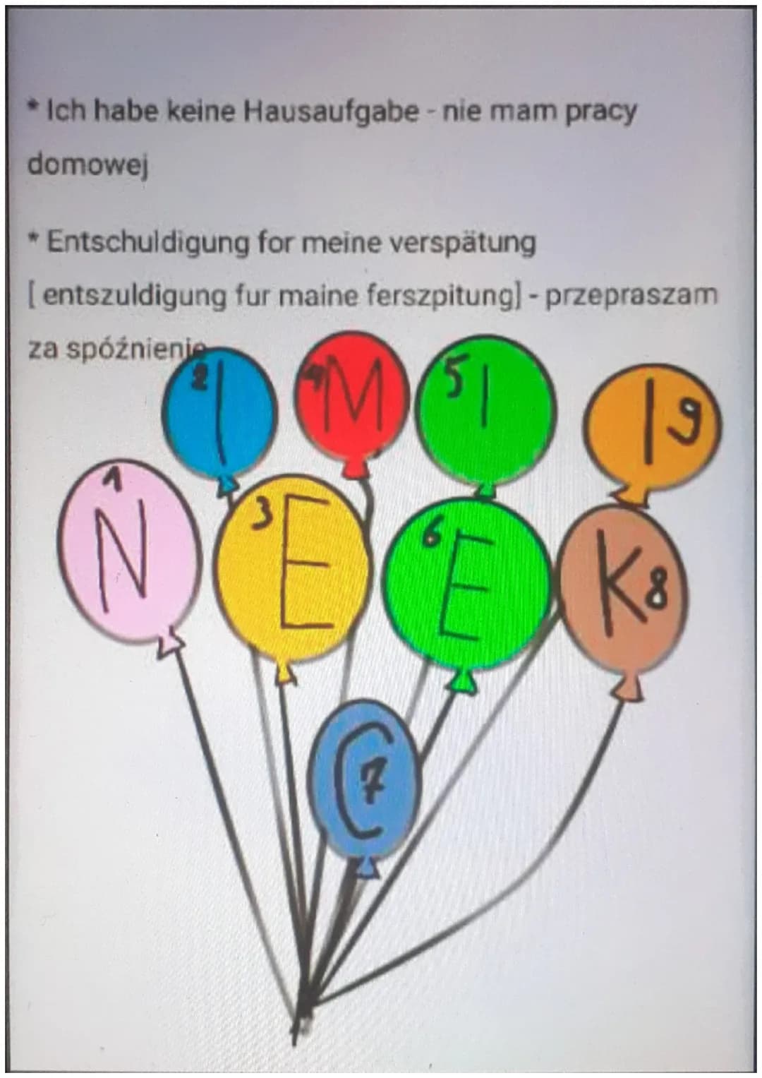 Niemiecki
Podstawie wiadomości
Zwroty podstawowe:
* Guten Morgen - dzień dobry (do godz. 11:00)
* Guten Tag - dzień dobry (po godz. 11:00)
*