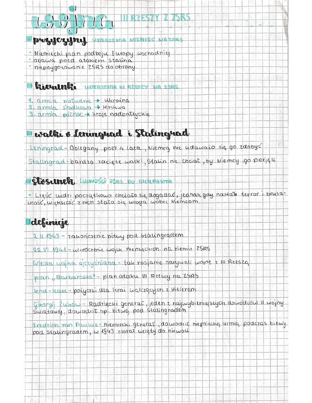 Przyczyny, przebieg i skutki wojny III Rzeszy z ZSRS