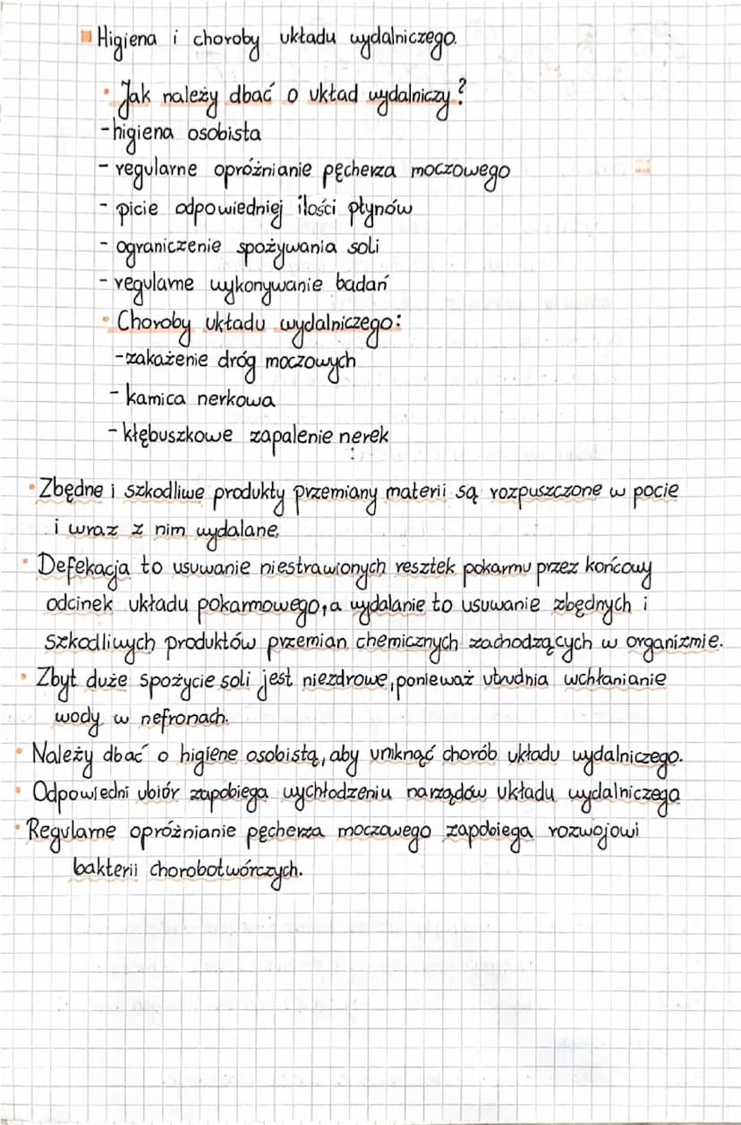 --- OCR Start ---
Biologia
Układ wydalniczy
Budowa i działanie układu wydalniczego.
1) wydalanie - to usuwanie z organizmu zbędnych
i szkodl