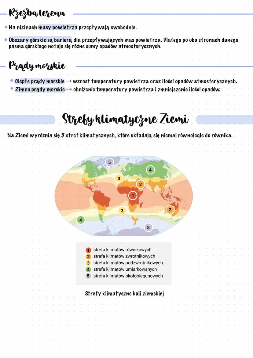 Klimaty kuli ziemskiej
Co to jest klimat?
Klimat to przebieg pogody na danym obszarze określony na podstawie wieloletnich obserwacji.
Można 