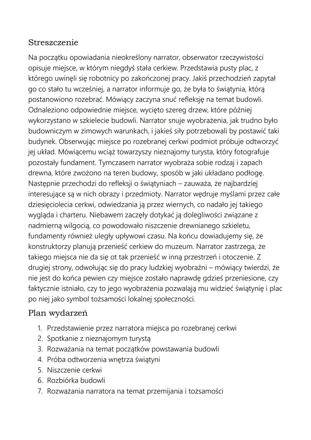 MIEJSCE - ANDRZEJ STASIUK
Geneza
Miejsce to opowiadanie wchodzące w skład tomu Andrzeja Stasiuka pt.
,,Opowieści galicyjskie". Tom jest skut