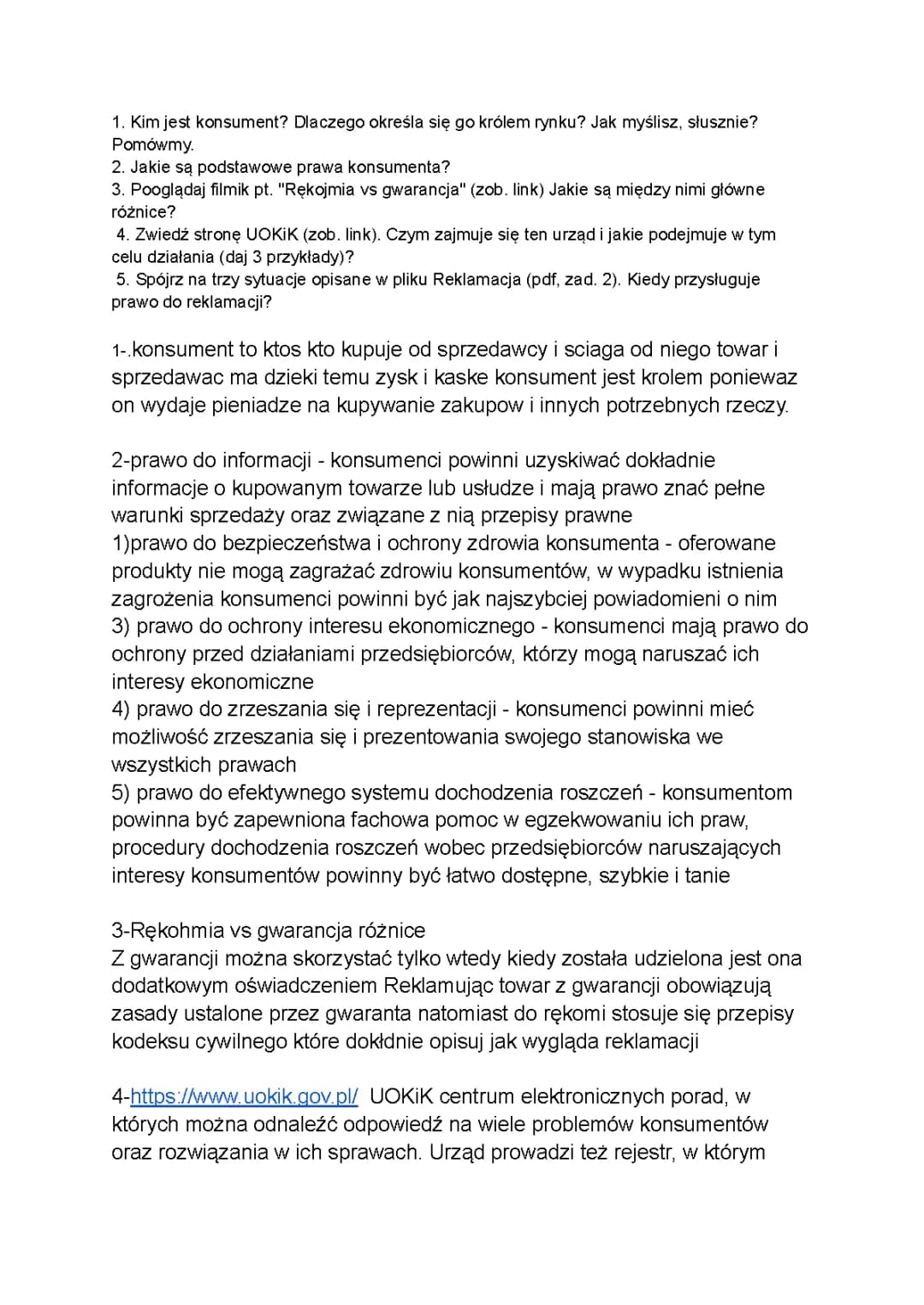 Konsument Król Rynku: Twoje Prawa i Quizy