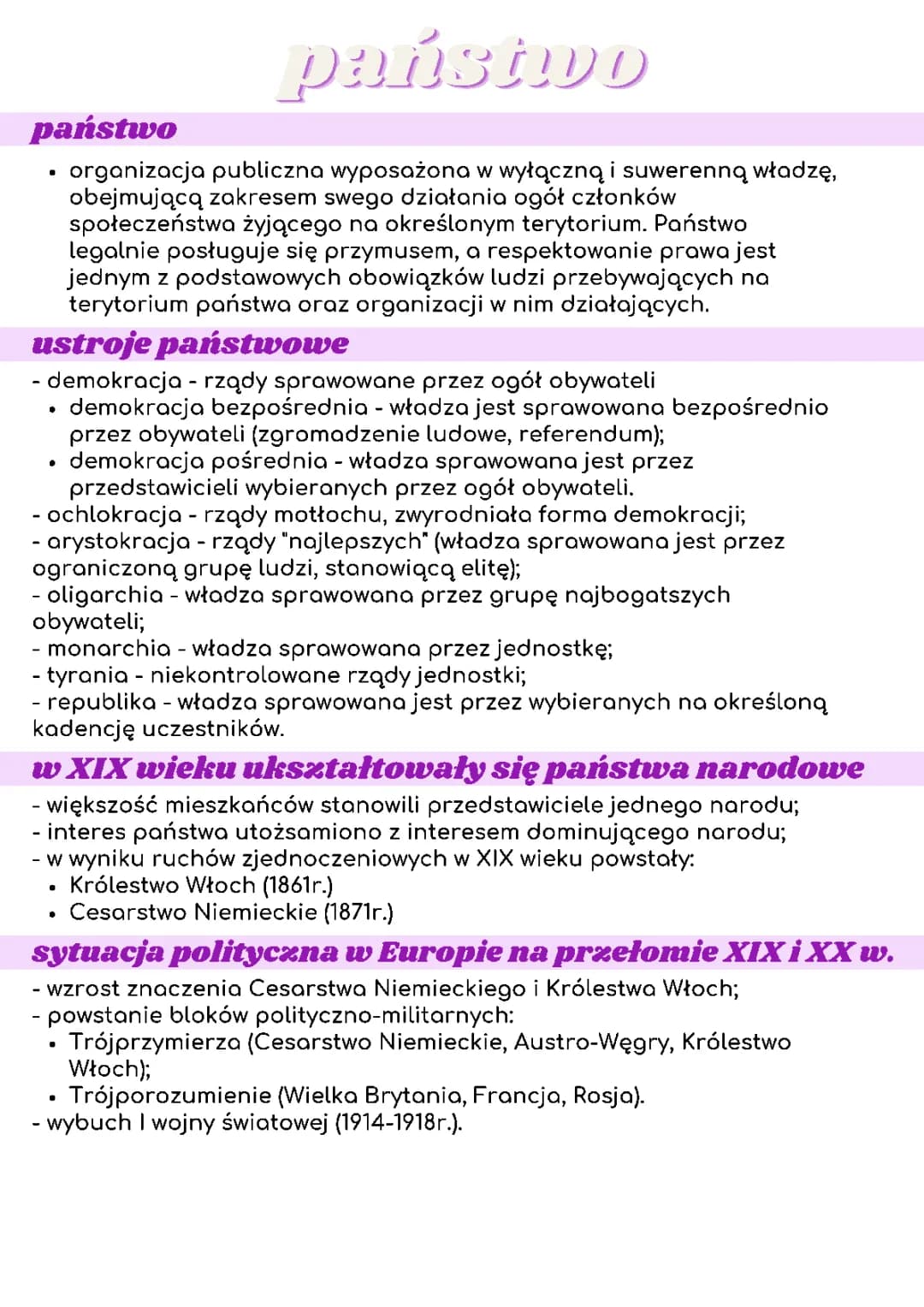 Trzy ustroje polityczne i historia Polski na przełomie wieków