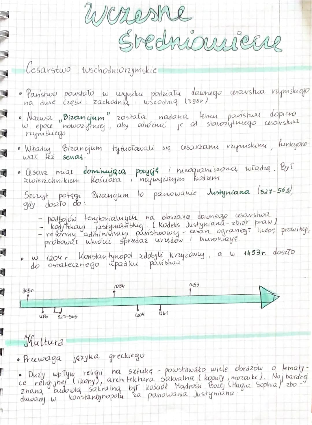 1
I
1
D
0
0
6
B
Cesarstwo wschodniorzymskie
Państwo powstało w wyniku podziału dawnego usarstwa nzymskiego
na dwie częśu zachodnia i wseodni