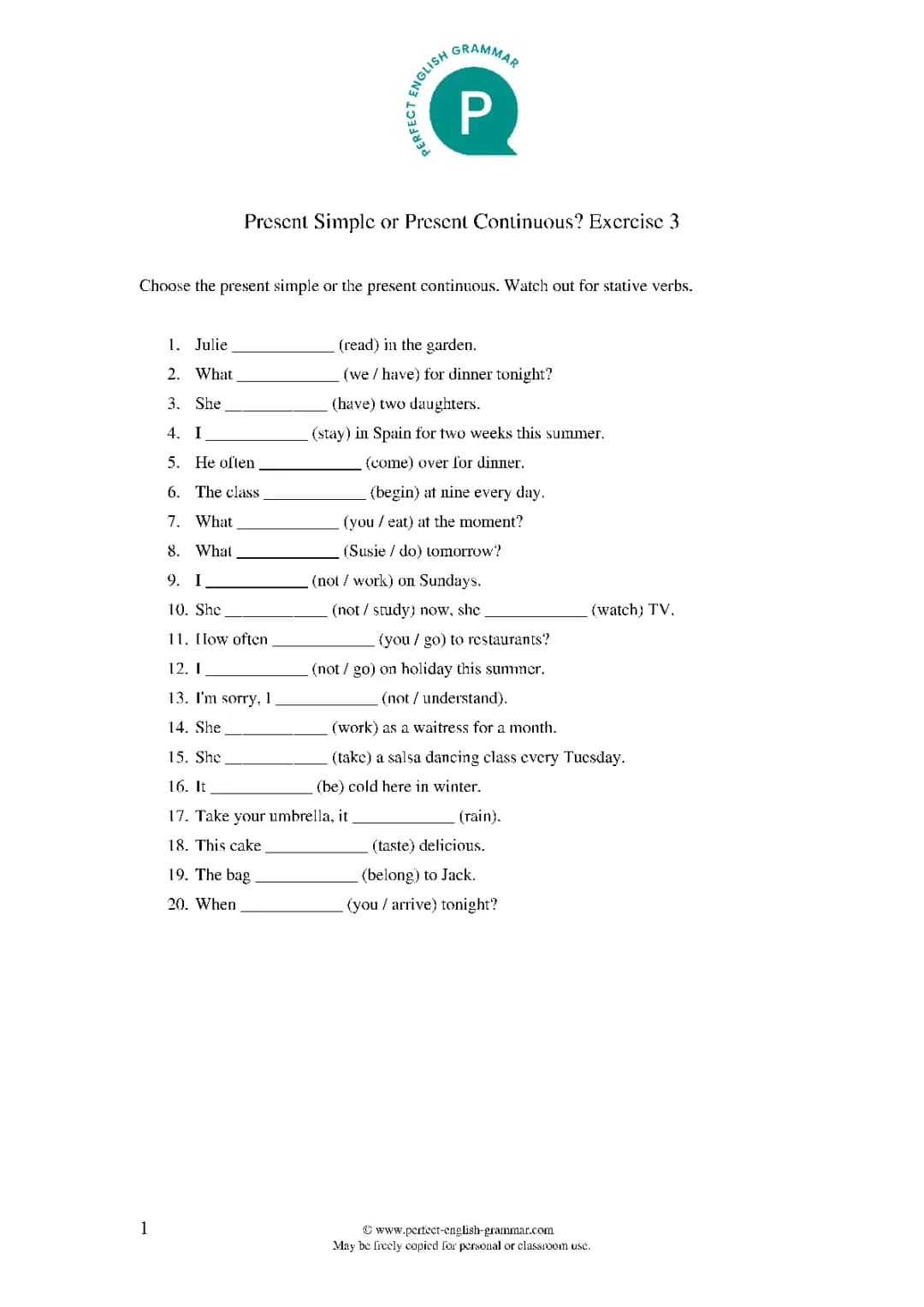 gramatyka present simple i continous