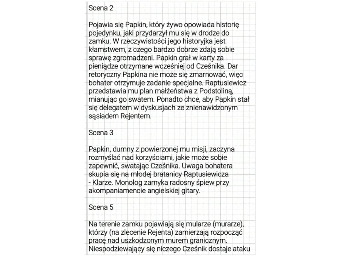 Zemsta
Autor: Aleksander Fredro
Czas i miejsce akcji: końcówka XVIII wieku, stary
zamek mieszczący się w Polsce
Gatunek literacki: komedia
E