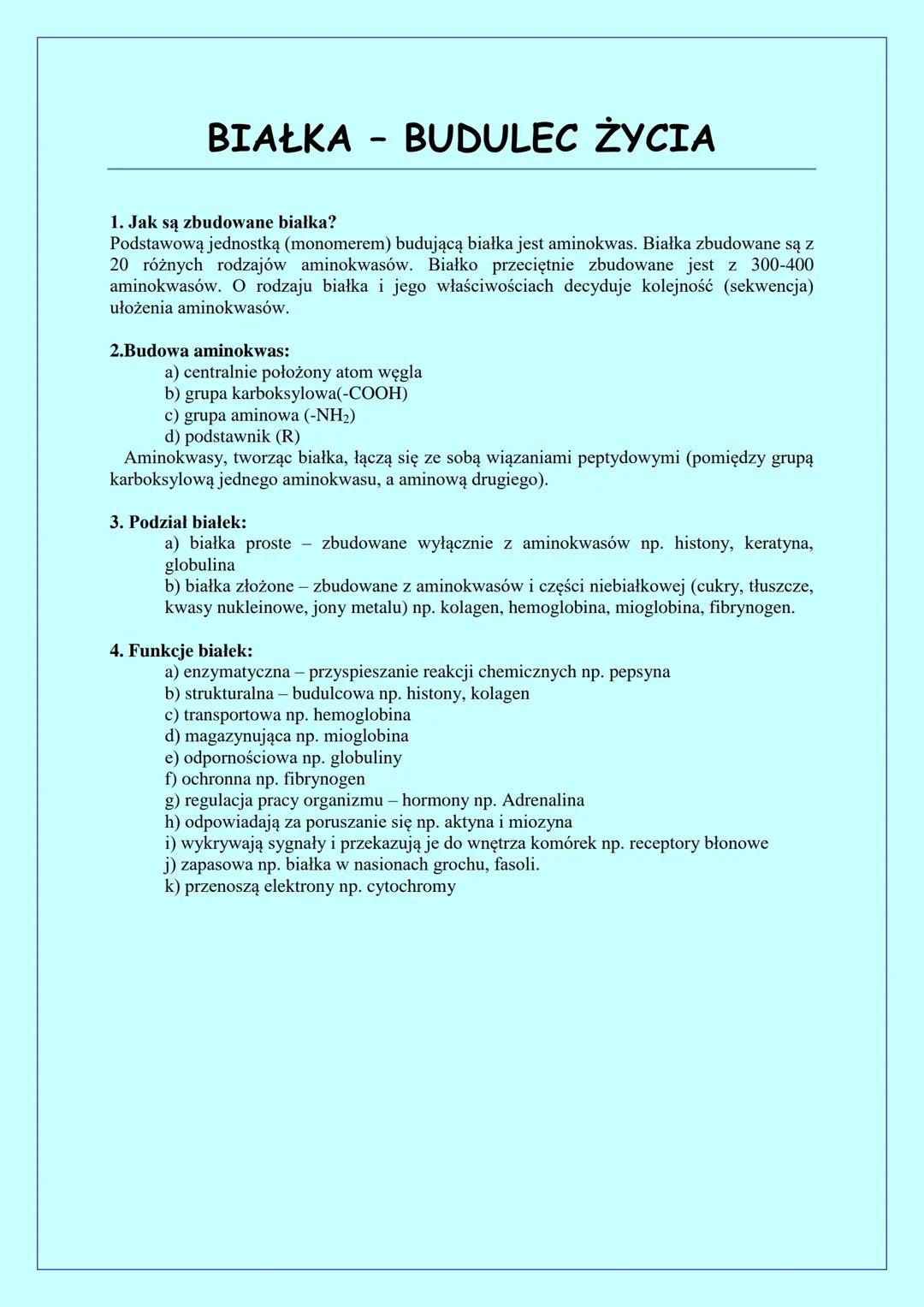 BIAŁKA - BUDULEC ŻYCIA