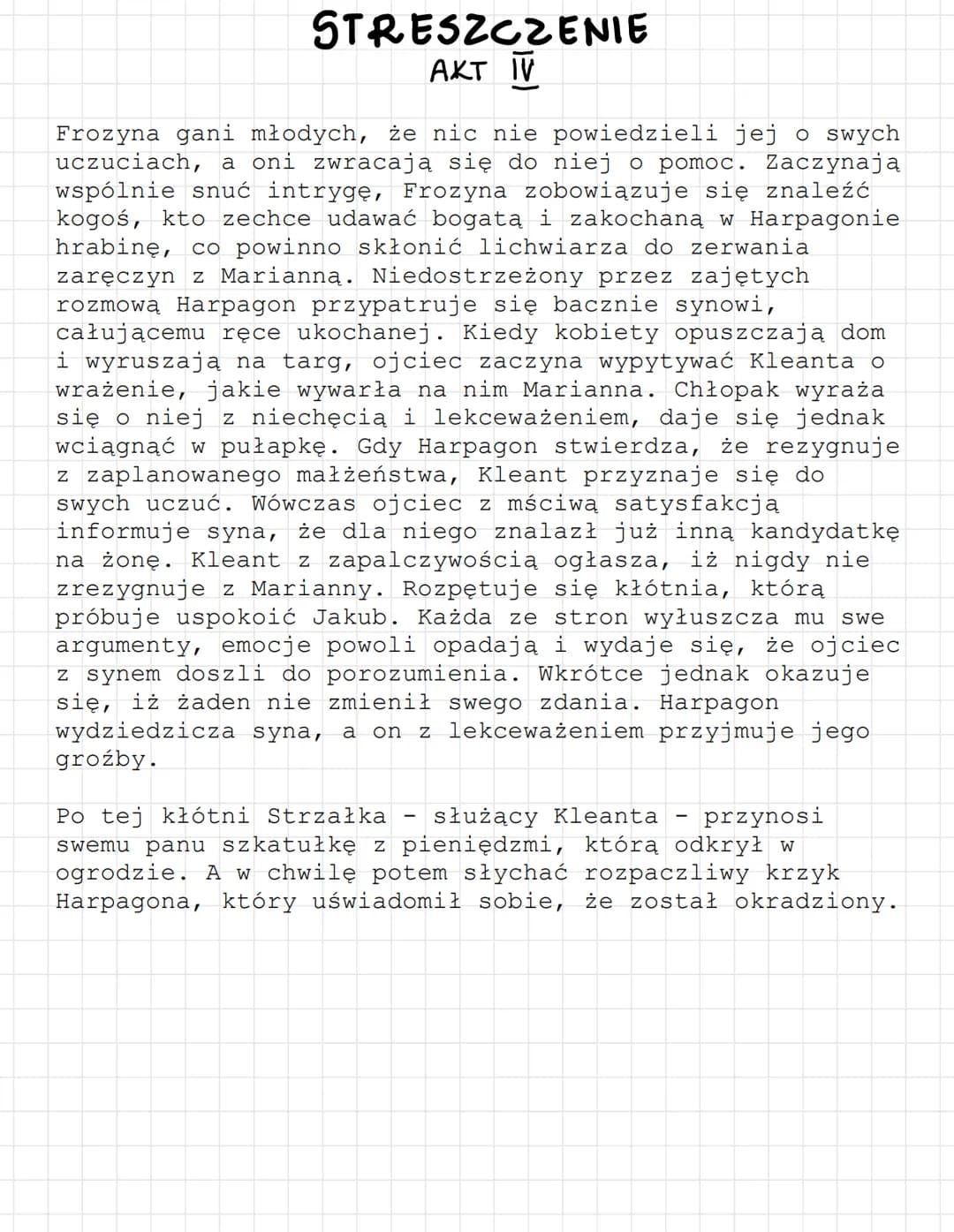 SKAPIEC
HARPAGON
około 60 letni mężczyzna, ojciec Elizy i Kleanta. Jest
zamożny. Jedyną jego namiętnością są pieniądze. Im tylko
poświęca uw