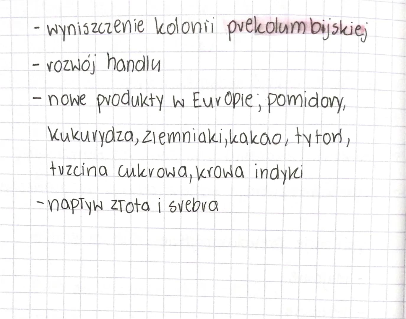 lekcja
Temat: Skutki odkryć geograficznych.
Cele:
Wymieniam dokonania cywilizacji prekolumbijskich,
↳7 znam konsekwencje wielkich odkryć geo