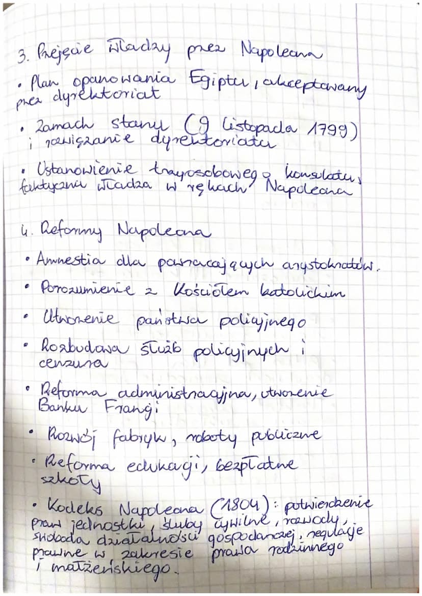 Lekija
Temat: Od Konsulatu do Cesarstwa
1. Rzgdy Dyrektoriatu (1795)
Francuski parlament przyjęl
trecig konstytig's
payiel
●
• Władzę wykona