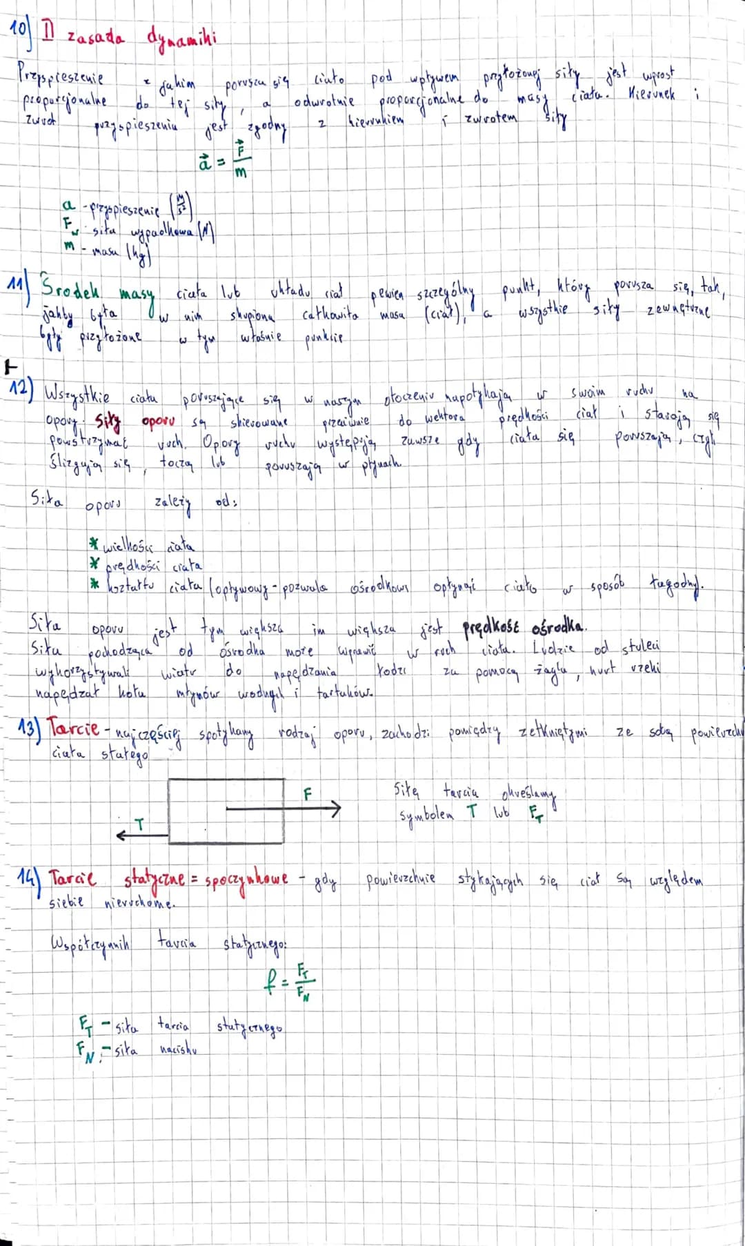 II. Dynamika
1) situ
jako wielkość wektorowa,
Posiada cetery cechy.
* hierunek
*
Zwrot
2) sity wahit nas-
wartość
punkt przytožemin
*sita.
*