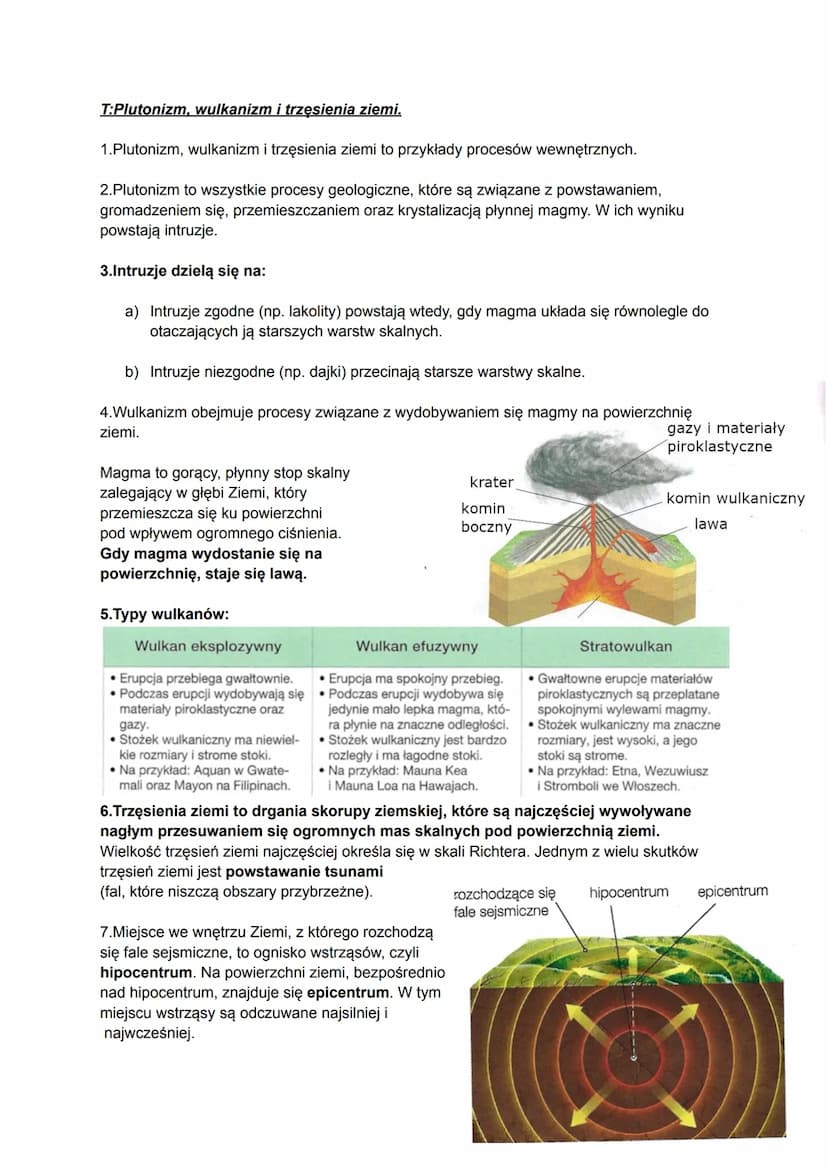T:Budowa wnętrza Ziemi. Skały.
1.Wnętrze Ziemi:
3.Pochodzenie skał:
skorupa ziemska
płaszcz górny
płaszcz dolny
jądro zewnętrzne Płaszcz Zie