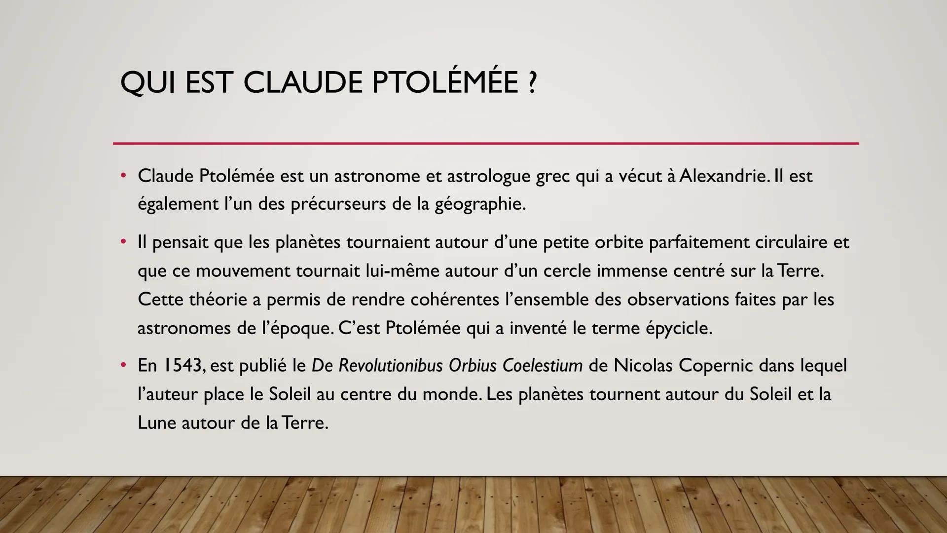 # DU GÉOCENTRISME À
# L'HÉLIOCENTRISME

LIVRE PAGE 172-173-180 # QU'EST CE QUE LE GÉOCENTRISME ET
# L'HÉLIOCENTRISME?

*   Le géocentrisme e