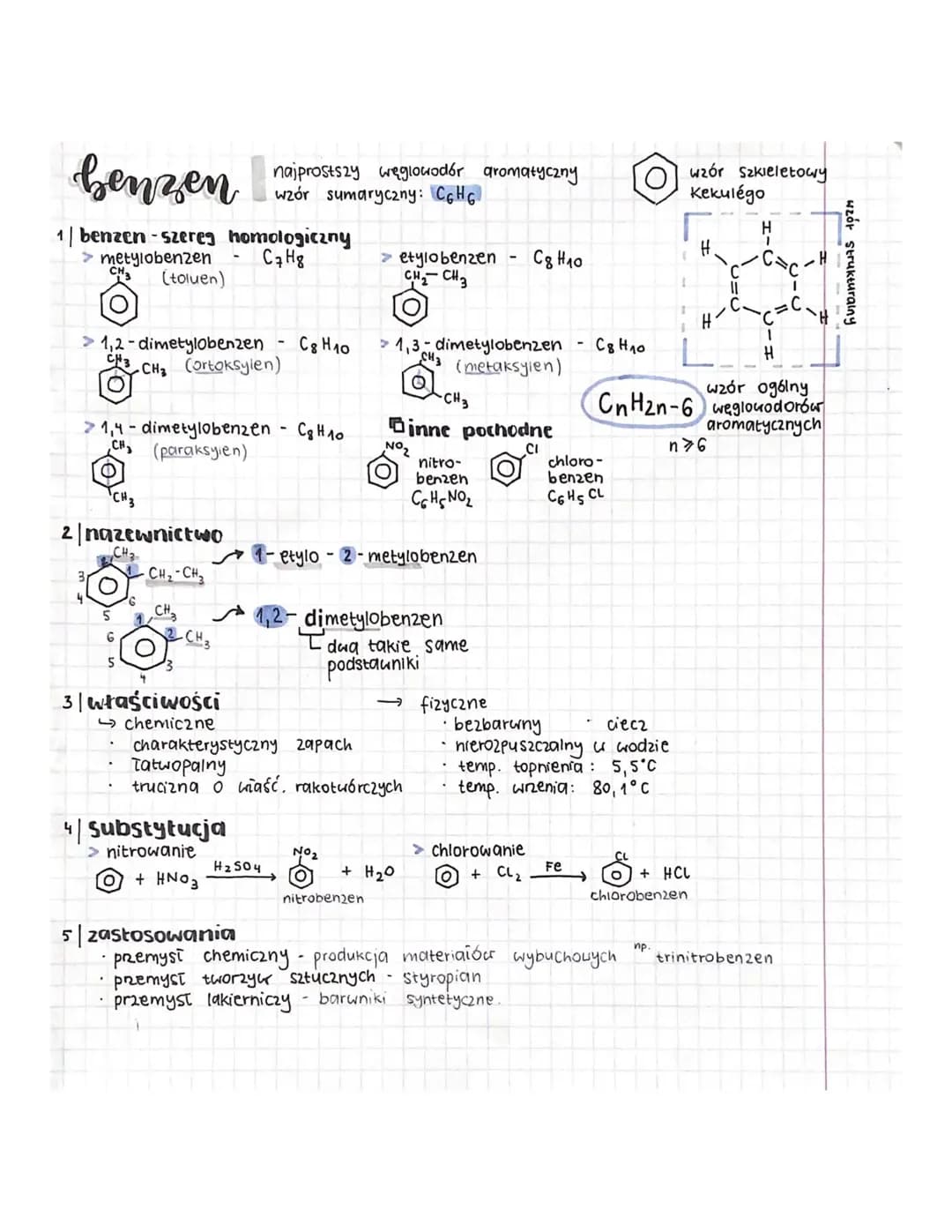 benzen – węglowodory aromatyczne