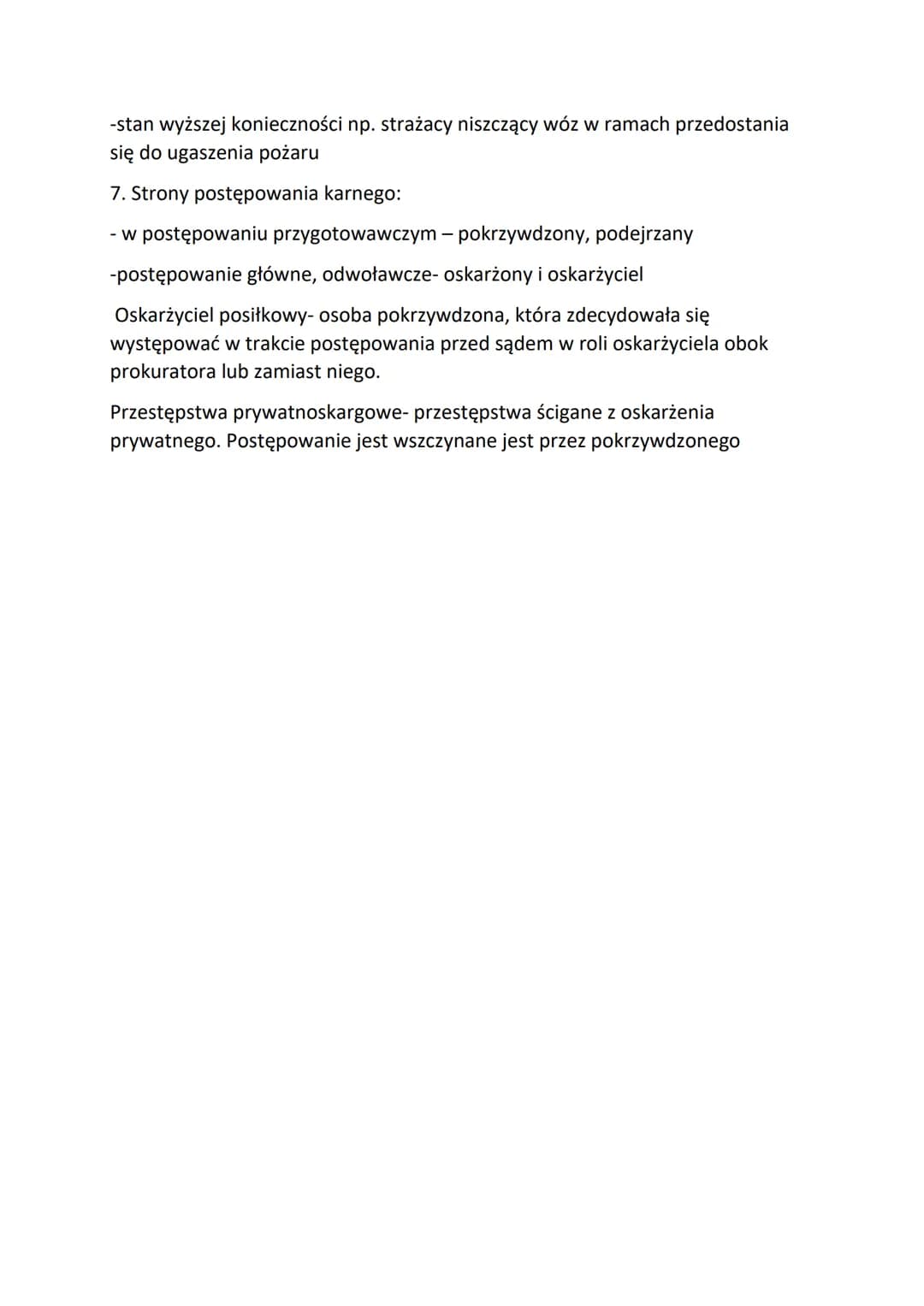 PRAWO KARNE
1.Prawo karne-zbiór norm, które określają zasady stosowania kary przez
państwo oraz ponoszenia przez jednostki odpowiedzialności