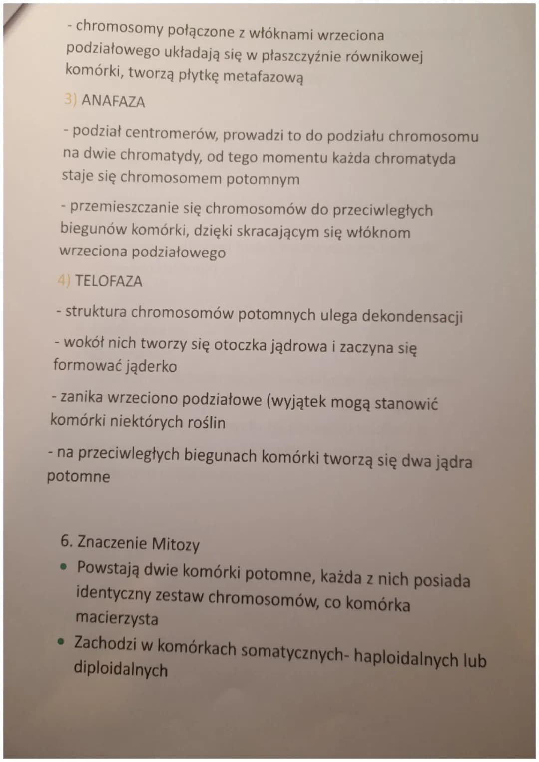 CYKL KOMÓRKOWY. MITOZA
1. Cykl życiowy komórki eukariotycznej
Cykl komórkowy to wszystkie procesy zachodzące od
powstania komórki (w wyniku 