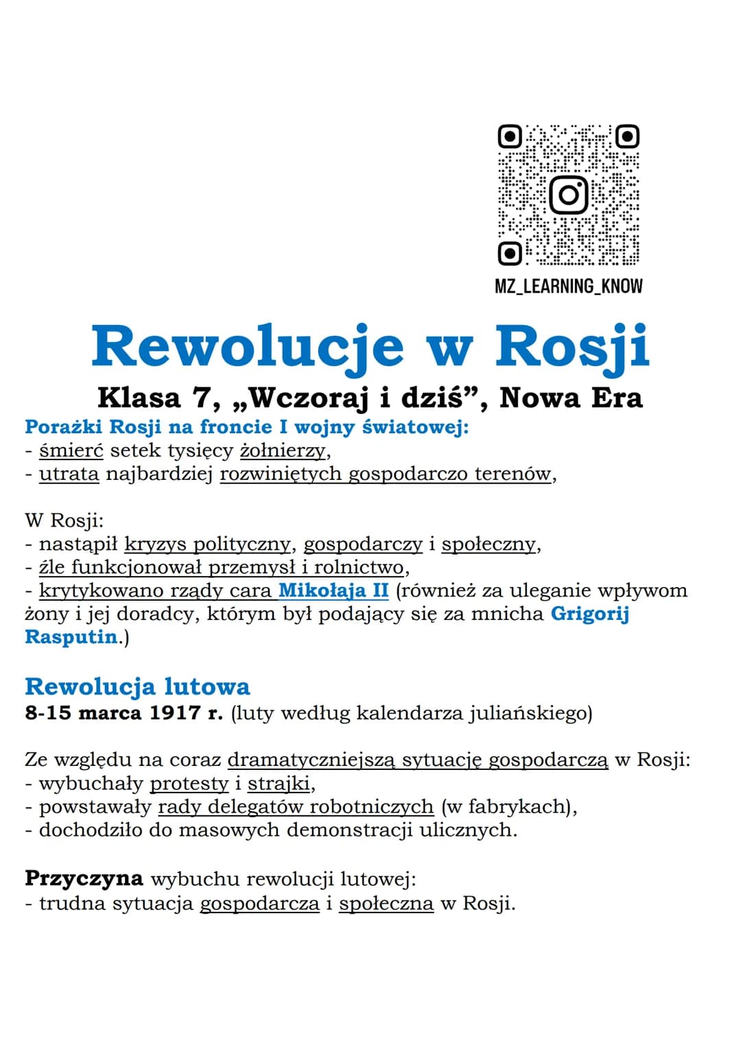 W Piotrogrodzie (Petersburgu, stolicy Rosji) 8 marca 1917 r.
rozpoczęła się demonstracja kobiet (próbujących bezskutecznie zdobyć
chleb). Do