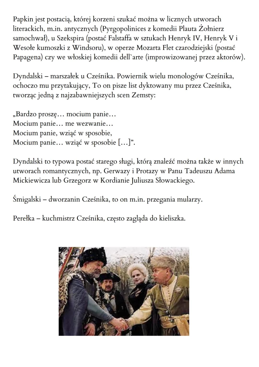 ZEMSTA
Gatunek
Gatunek: komedia - jeden z gatunków dramatu, stanowiący
przeciwieństwo do tragedii. Komedią rządzi radosny temat, dynamiczna
