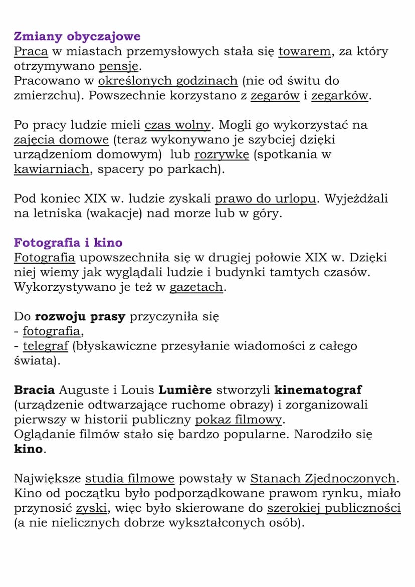 Narodziny kultury
masowej.
Przemiany obyczajowe
klasa 7, WSiP
Belle époque – Piękna epoka – czas pokoju, rozwoju
gospodarczego i wzrostu zam