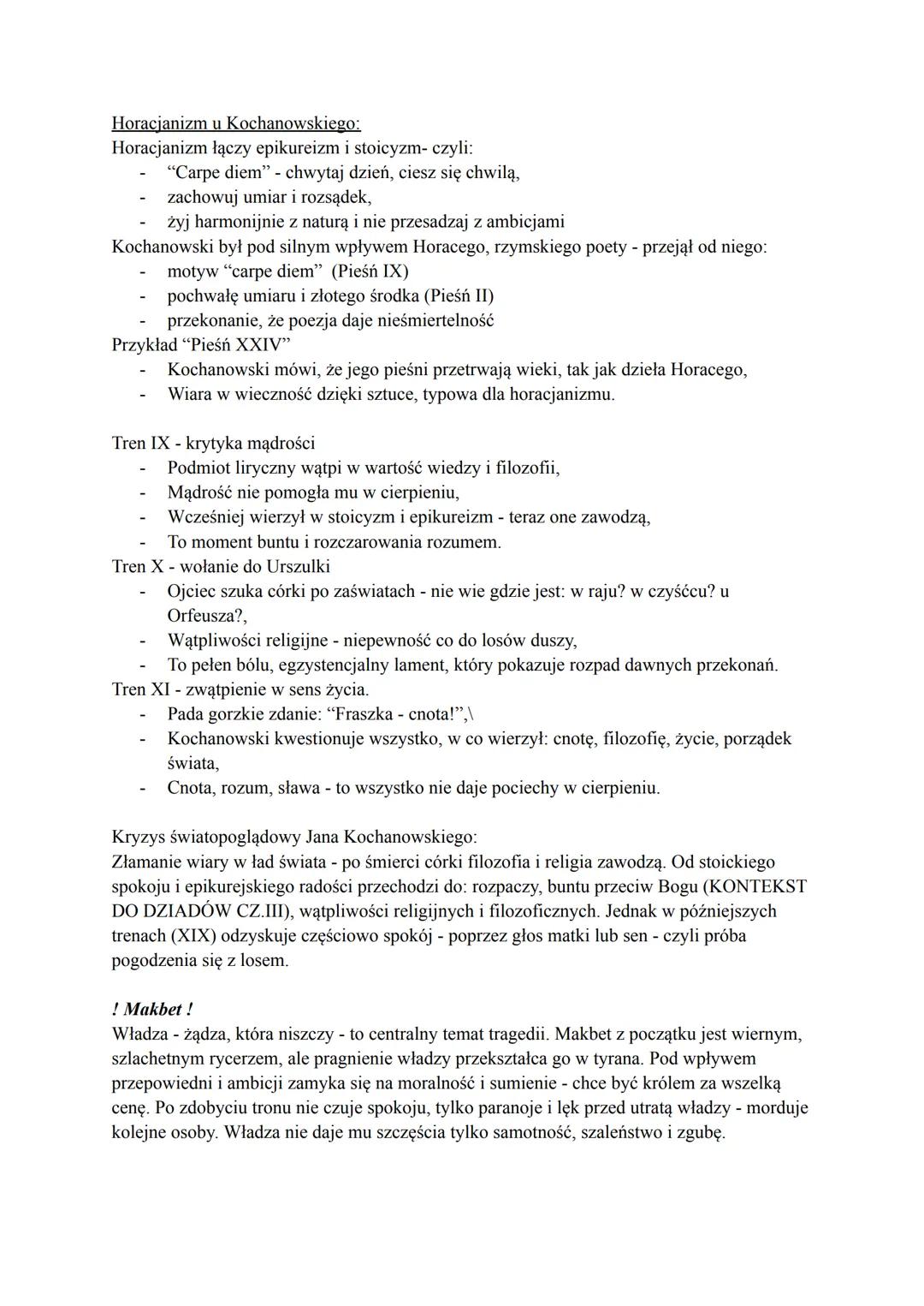 Renesans
Antropocentryzm - "człowiek w centrum" - pogląd renesansowy, według którego człowiek
jest najważniejszą istotą we wszechświecie. Je