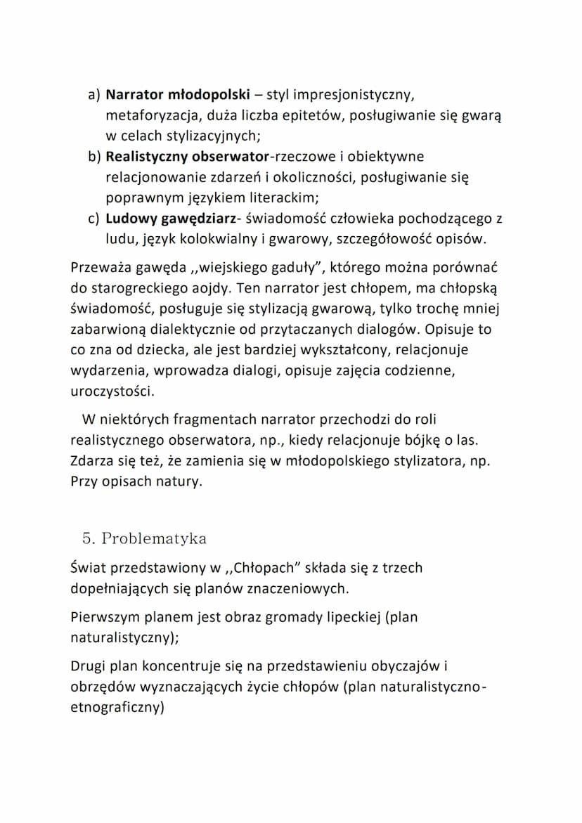 ,,CHŁOPI, t. I(jesień)"
Władysław Stanisław Reymont
Rodzaj literacki: epika
Gatunek literacki: powieść modernistyczna
1. Czas powstania powi
