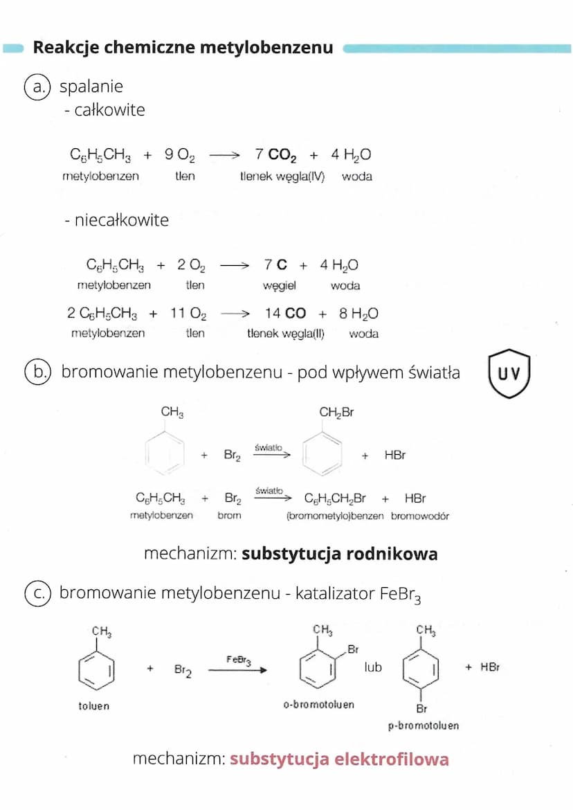 metyloberzen
=
: TOLUEN
Metylobenzen (toluen) C6H5 CH 3 należy do węglowodorów
aromatycznych i jest homologiem benzenu - związki te należą
d