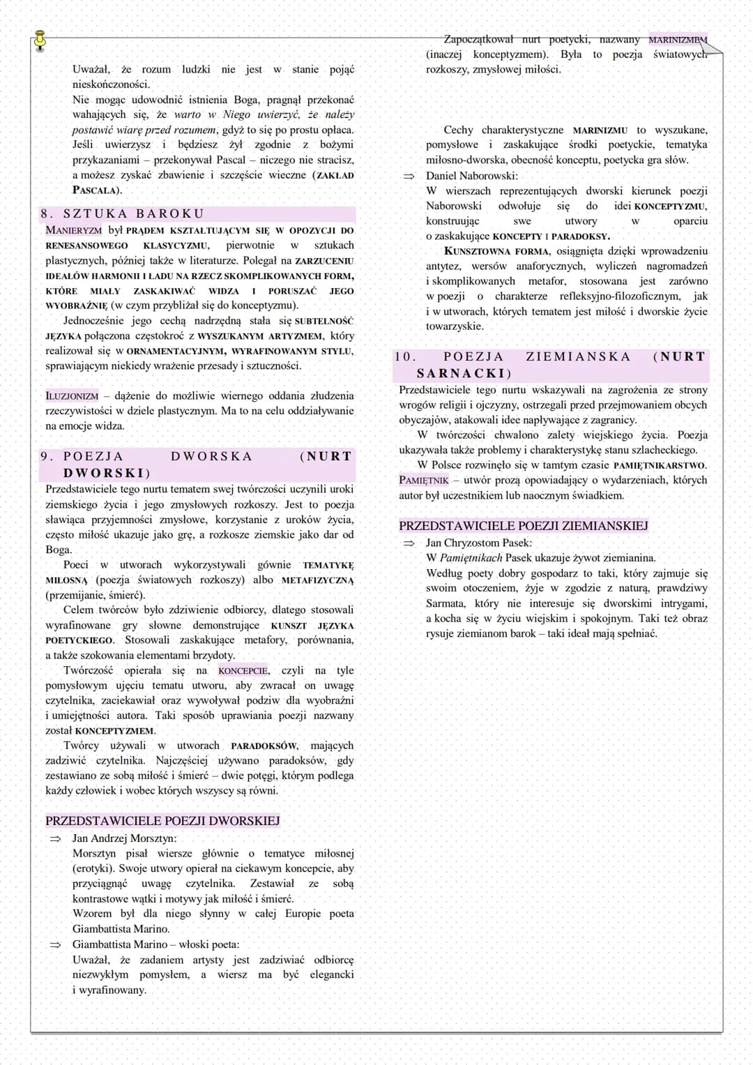 0553
1. NAZWA I RAMY CZASOWE EPOKI
Słowo BAROK pochodzi od portugalskiego barocco oznaczającego
rzadką, cenną perłę o nieregularnym kształci