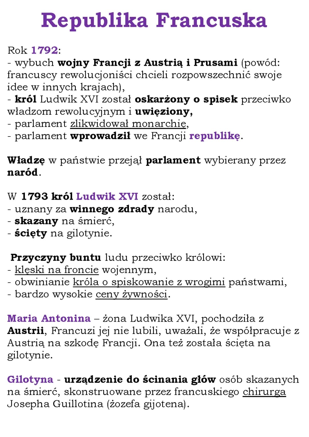 Rewolucja Francuska: Skutki, Przyczyny i Najważniejsze Informacje