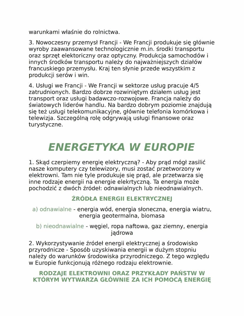 ROLNICTWO DANII I WĘGIER
1. Co to gospodarka? - Są to działania, które polegają na
wytwarzaniu produktów (np. żywności, maszyny), a także na