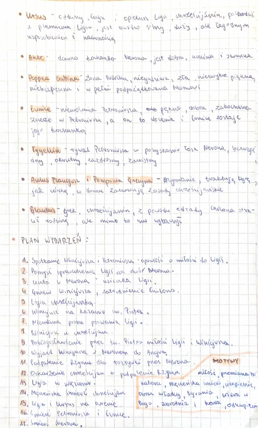 ADD
AUD
Koloseum AGA
AUTOR - Henryk Sienkiewin
• CZAS - Iw. n.e. (63-64)
RODZAJ - epikol
BOHATEROWIE
@
-
• Petronasa
elegancki patrycjusz, m