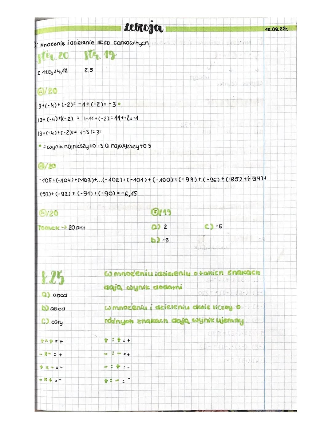 Mnożenie idzielenie liczD Carkowitycn
ster.20
z 110,14,12
3+(-4)+(-2)=-1+ (-2)= -3°
13+ (-4)+(-2)=1-11+(-2) 11+-2=-1
13+ (-4)+(-2)1=-1-31= 3