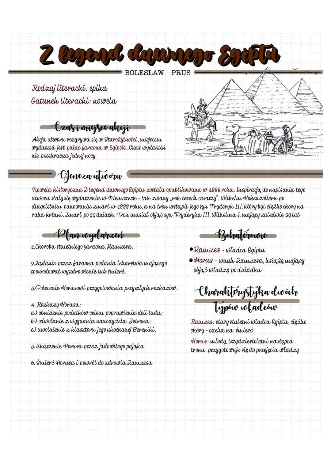 Z begenel dever sego
2
BOLESŁAW PRUS
Rodzaj literacki: epika
Gatunek literacki: nowela
-Czas i migsee akeji
Akcja utworu rozgrywa się w Star