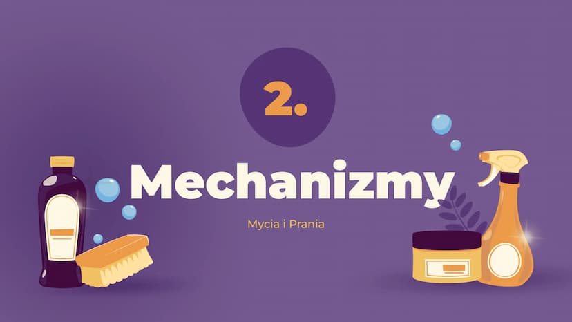 Środki
czystości SPIS
TREŚCI
1.
2.
3.
4.
Geneza
Czyli od pierwszych mydeł
do dzisiejszych znanych
nam środków
Mechanizmy
Prania i mycia
Środ