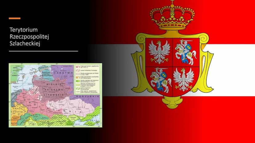 Rzeczpospolita
szlachecka
Demokracja szlachecka
i oligarchia magnacka
Natalia Okoń
Bernadeta Sijka
O Terytorium
Rzeczpospolitej
Szlacheckiej