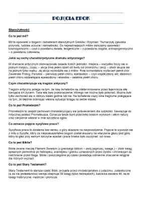 Know Pojęcia wszystkich epok  thumbnail