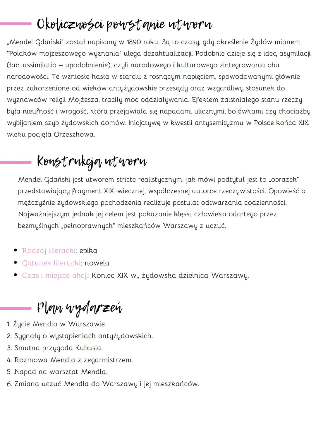 Maria Konopnicka Mendel Gdański
- przeciw antysemityzmowi
Stereotyp
pogląd lub wyobrażenie utrwalone w świadomości dużej grupy osób, często 